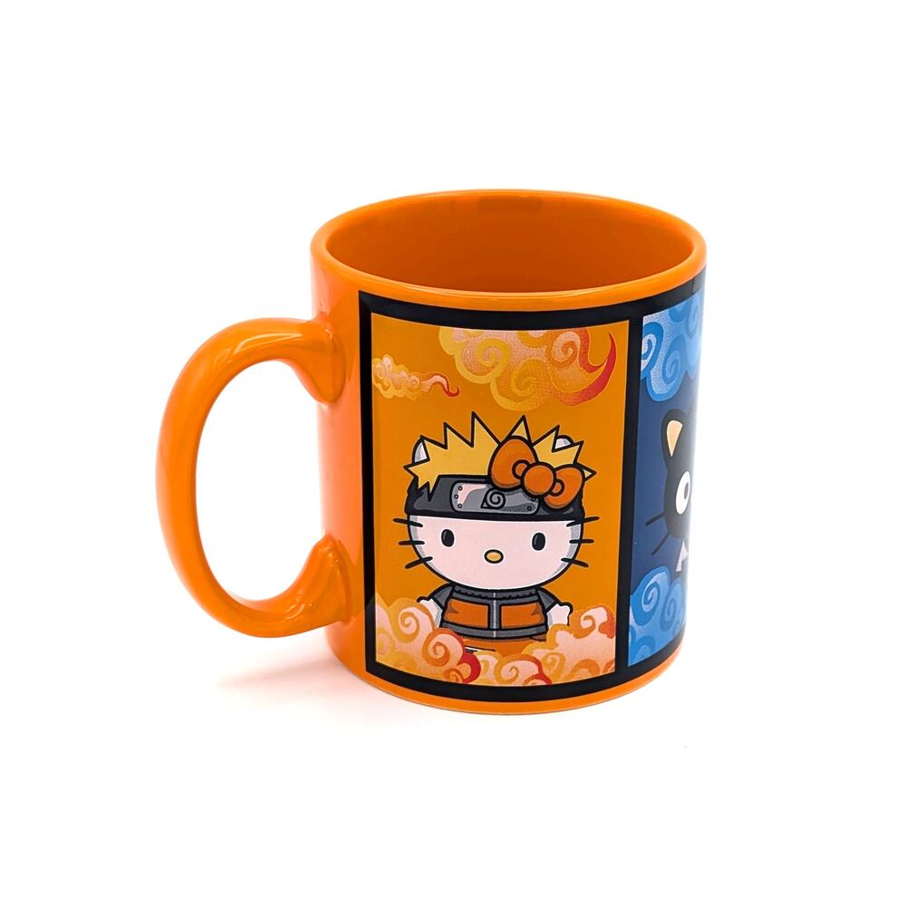 Hello Kitty x Naruto Shipudden Crossover Mug 2023 Limited Edition 20 oz Orange